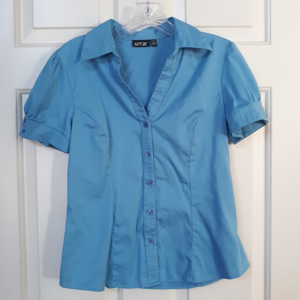 Apt 9 Ladies Petite Blue Top
